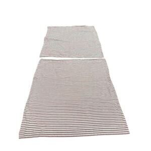 "POTTERY BARN" SOLD SEPARATELY!! Red Striped Euro Shams Country Home Linen Blend